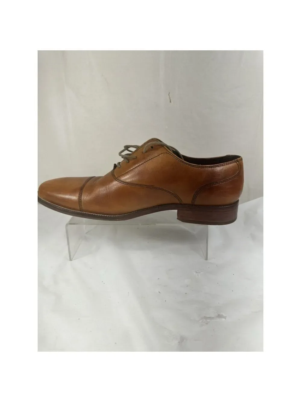 COLE HAAN SIZE 10 M MEN SHOES WILLIAMS CAP TOE OXFORD tan LEATHER C12337